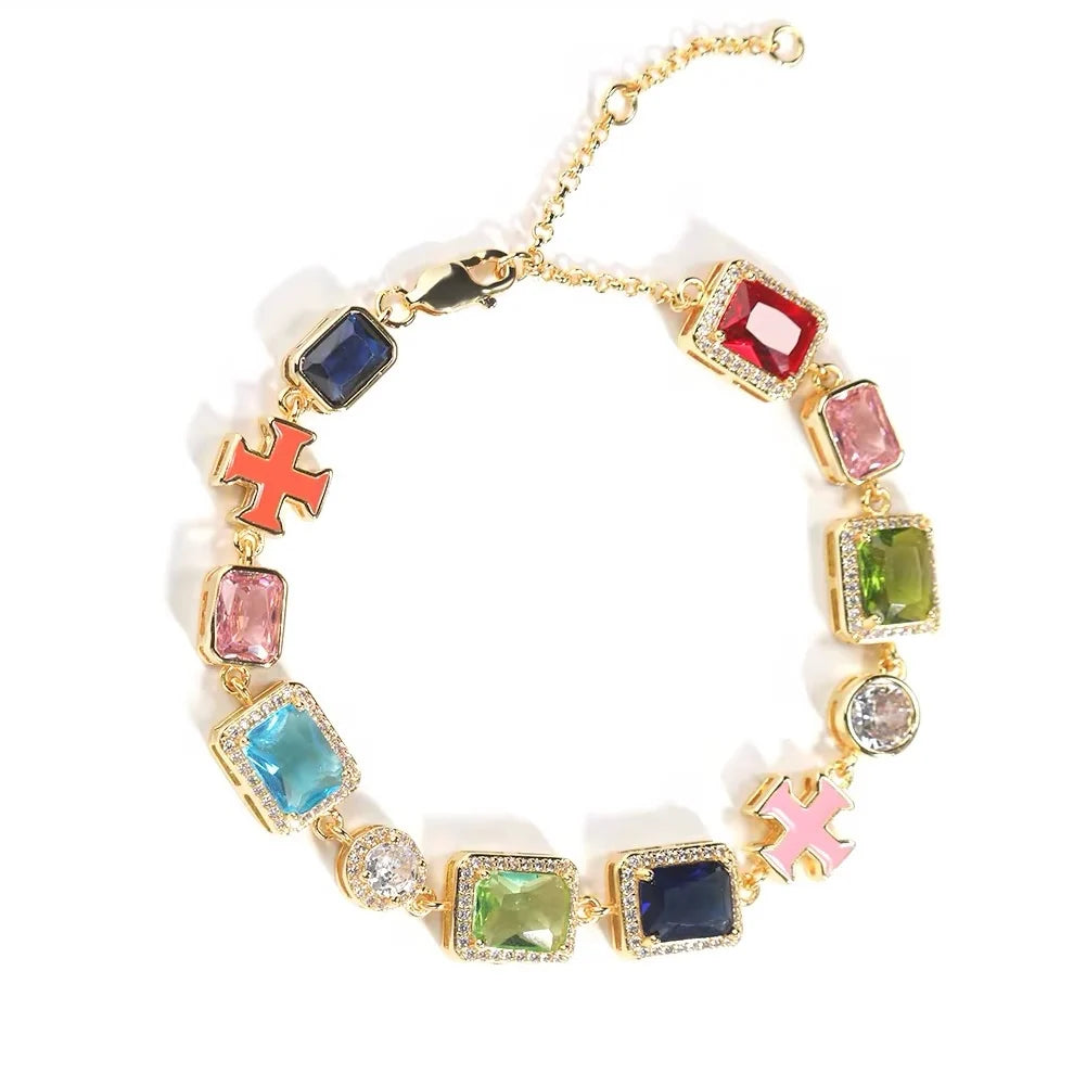 Gem Charm Bracelet