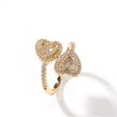 Double Heart Ring