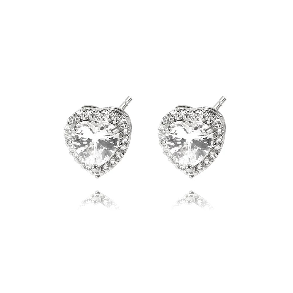 Heart Stud Earrings