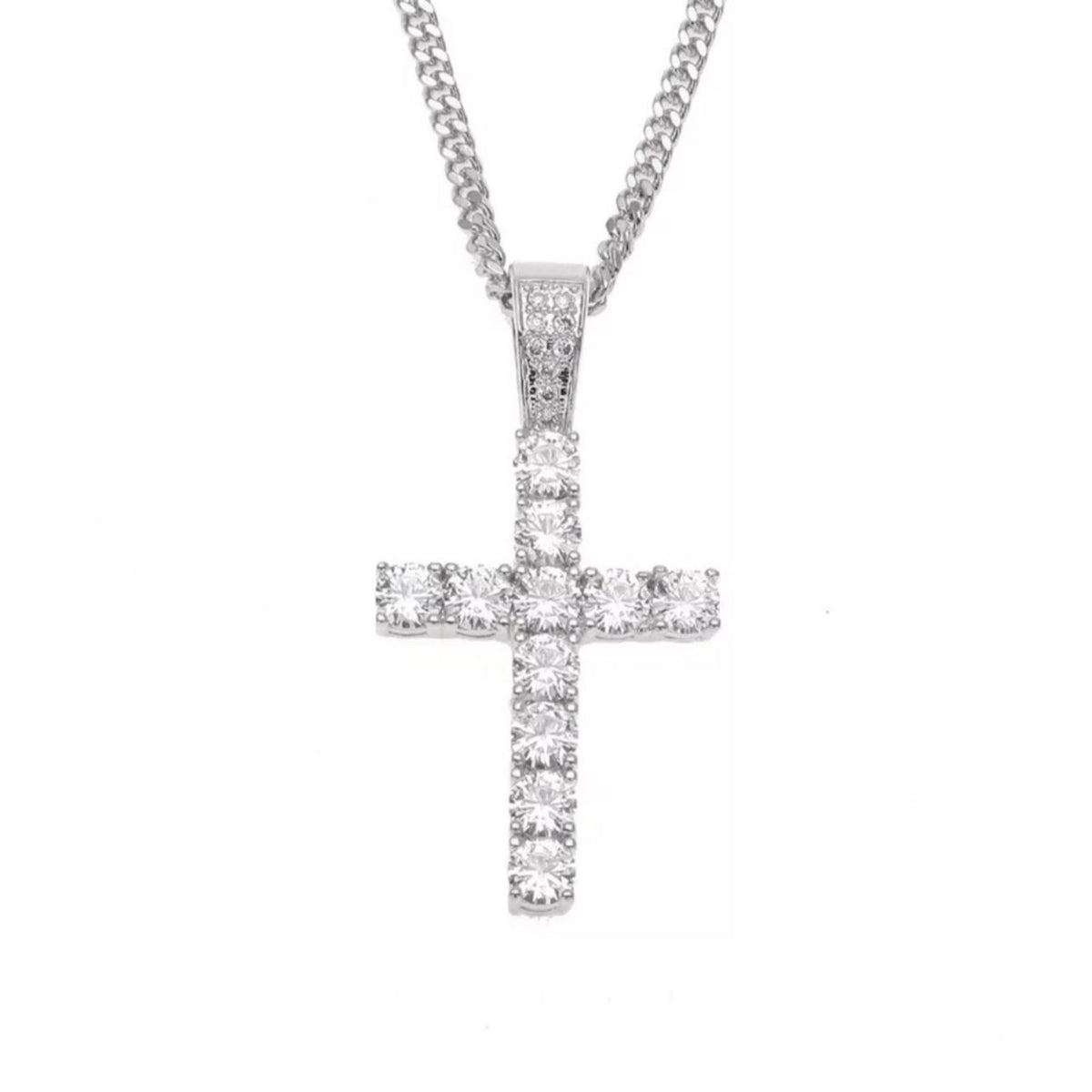 Iced Cross Necklace